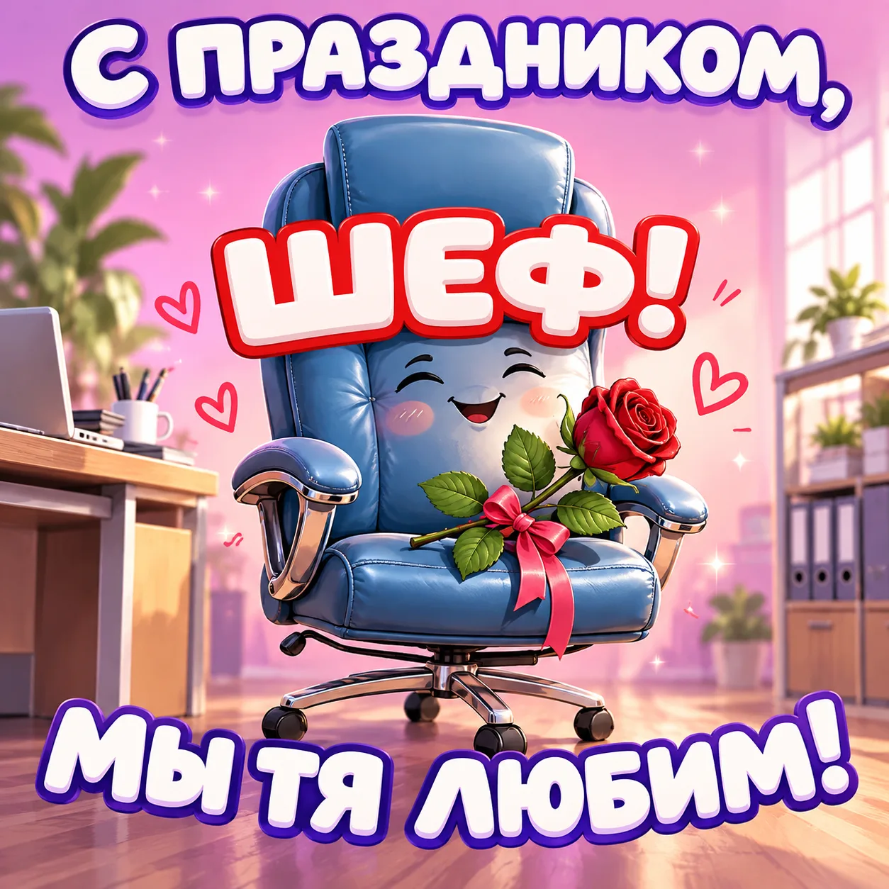 С Днём шефа! С Днём босса! 💫