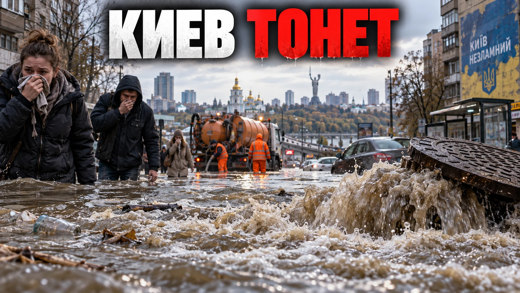❗️ Киев за трое суток может утонуть в собственном дерьме, если из-за блэкаута остановит...