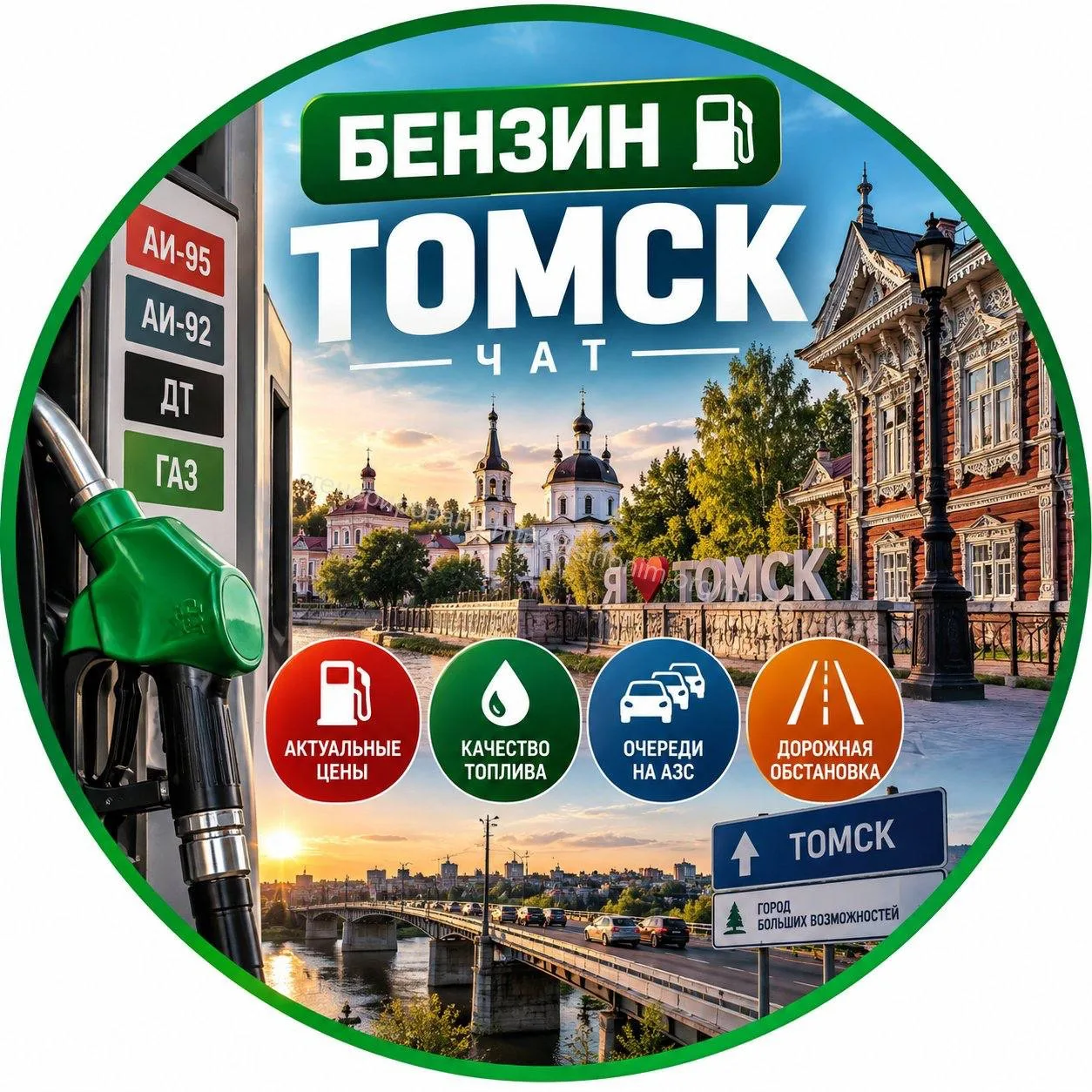 🚗 Два главных вопроса любого водителя в Томске прямо сейчас: