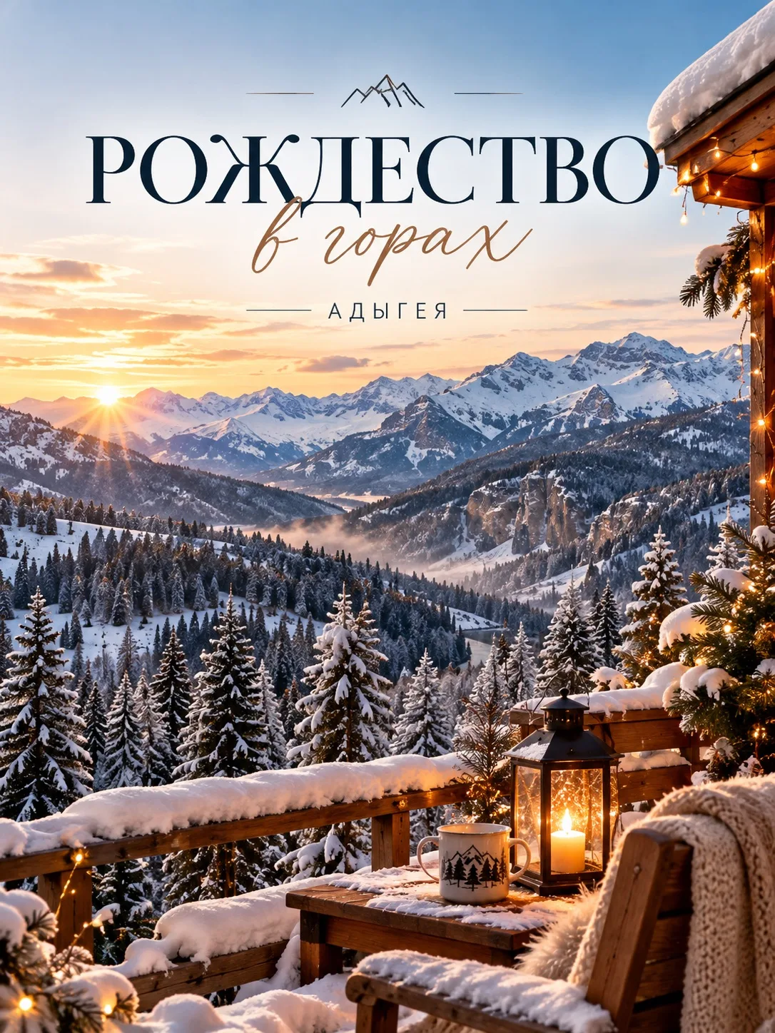 🏔 А что, если встретить Рождество среди гор Кавказа?