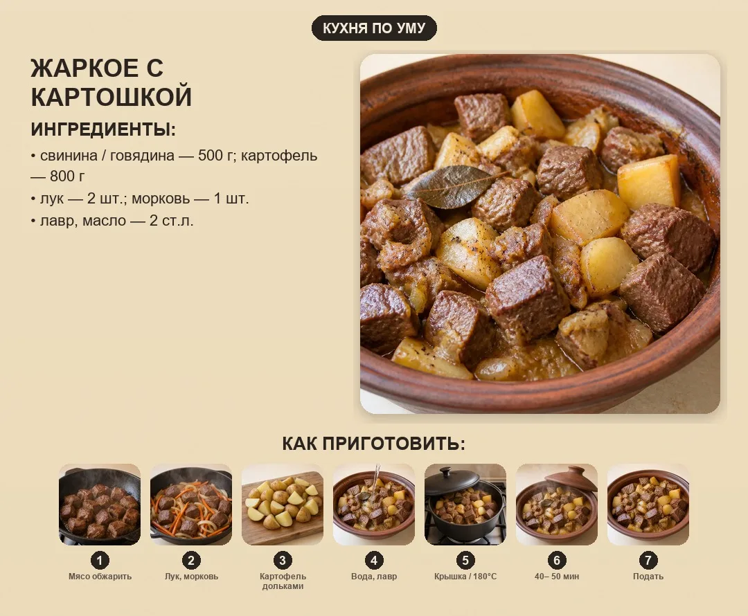 Жаркое с картошкой