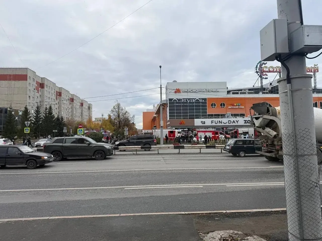 🚨 В ТРЦ «Солнечный» сработала пожарная сигнализация