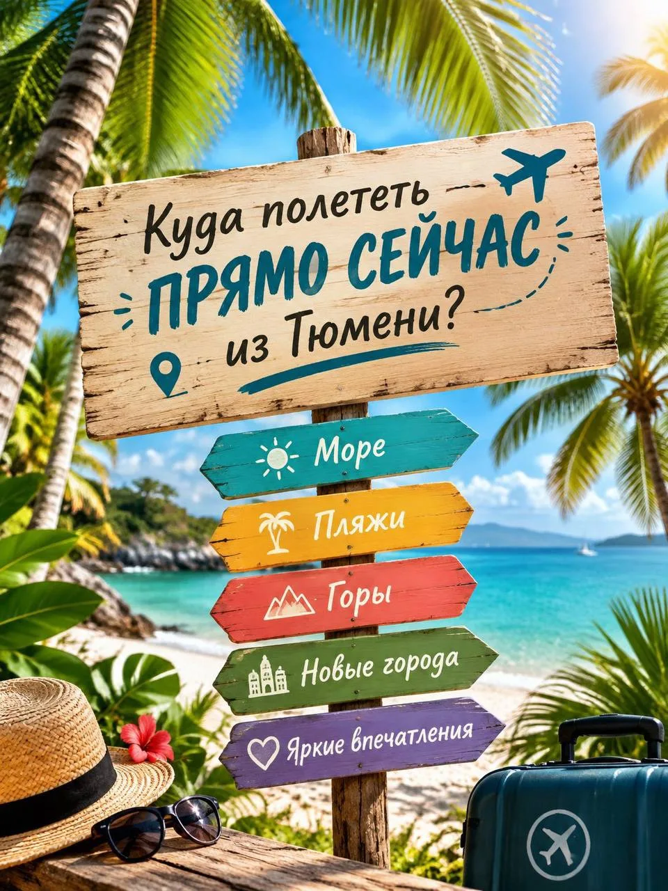 ✈️Куда полететь отдыхать из Тюмени прямо сейчас?