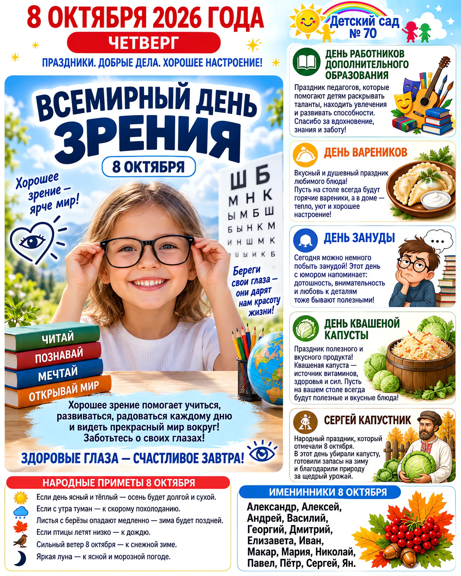 📅 8 октября 2026 года, четверг. Экватор пройден, движемся к выходным!