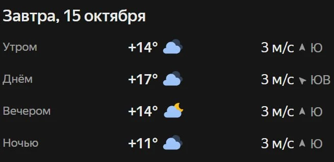 Прогноз погоды☀️
