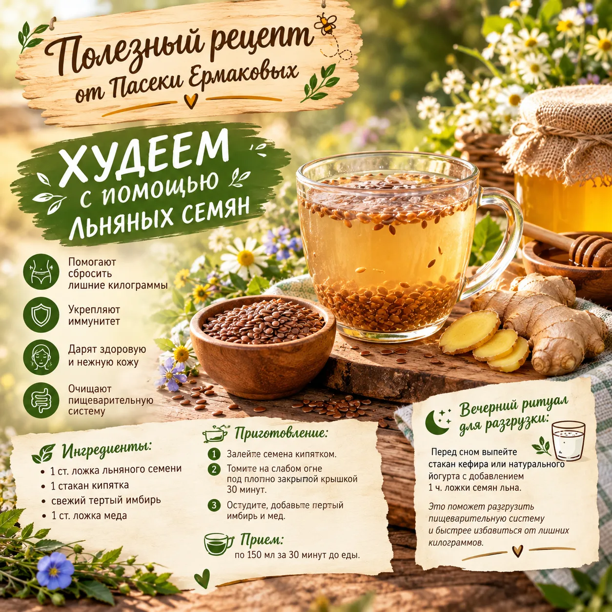 🌿 Мои дорогие, делюсь с Вами ещё одним полезным рецептом! 💚