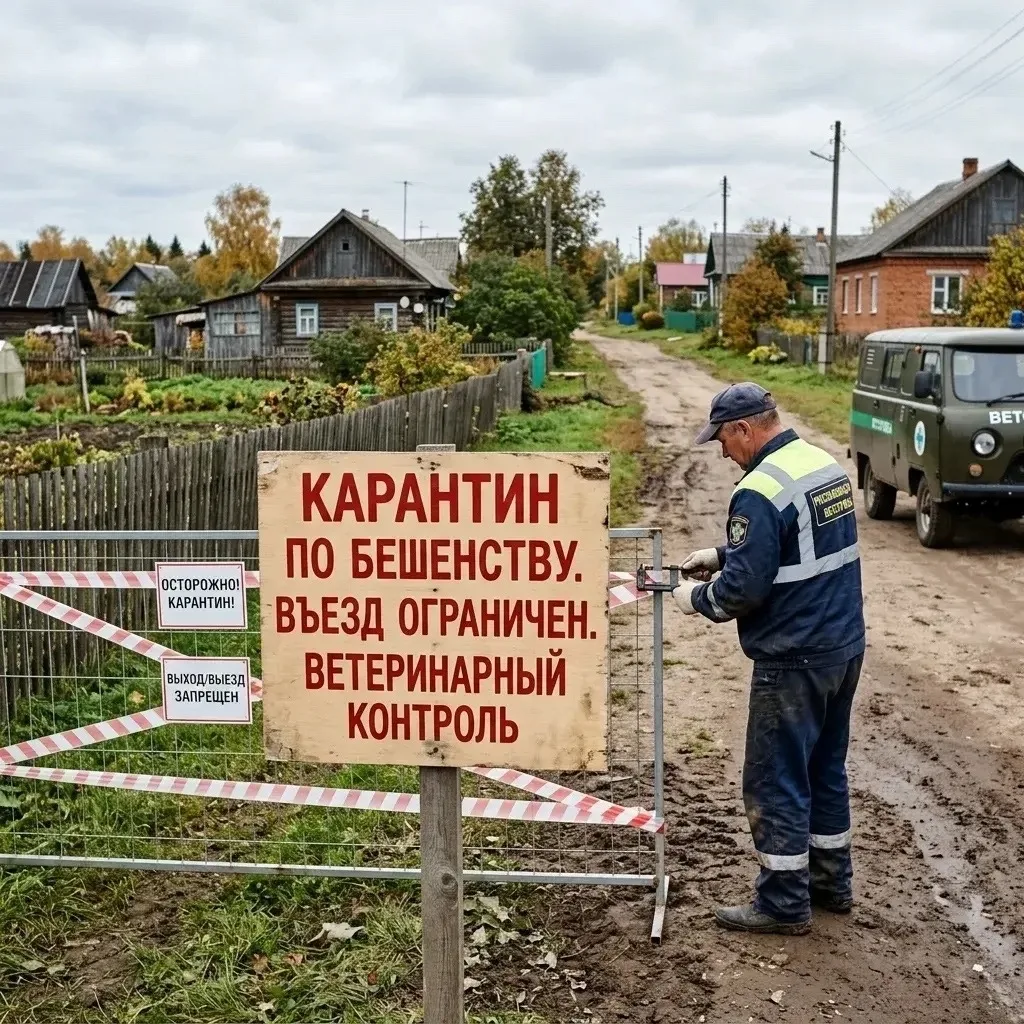 ⚠ В Кунгурском и Пермском округах ввели карантин из-за бешенства животных