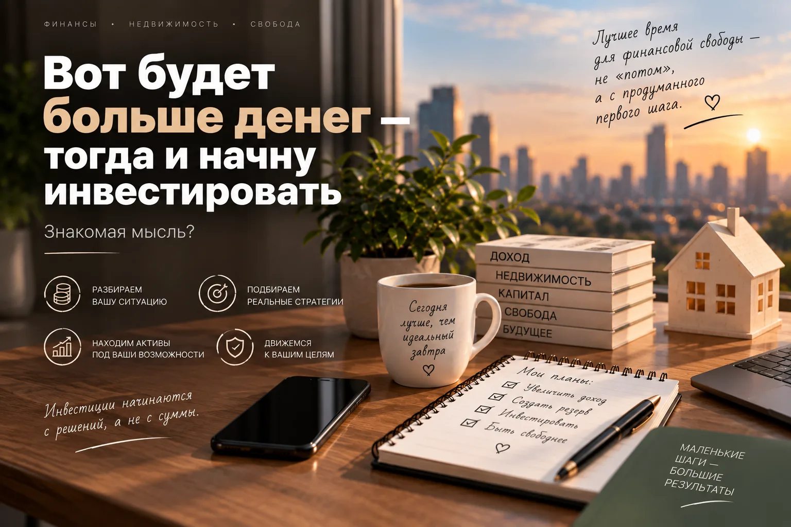 «Вот будет больше денег — тогда и начну инвестировать»