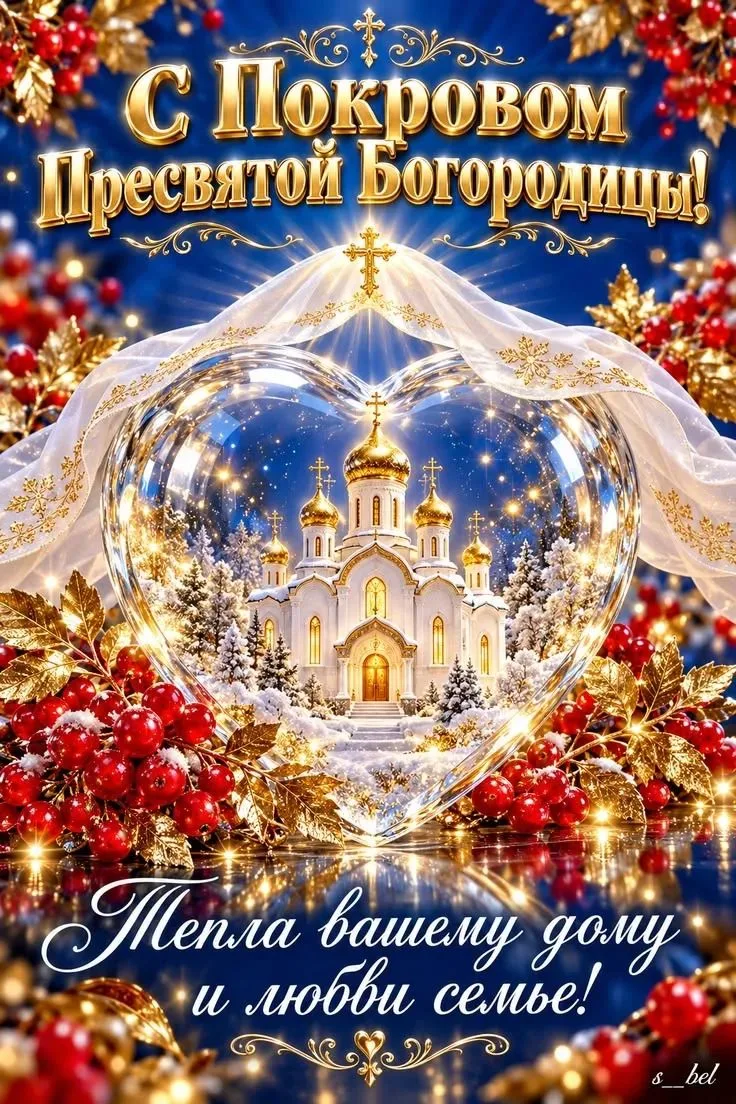 С праздником ПОКРОВА ПРЕСВЯТОЙ БОГОРОДИЦЫ !🙏