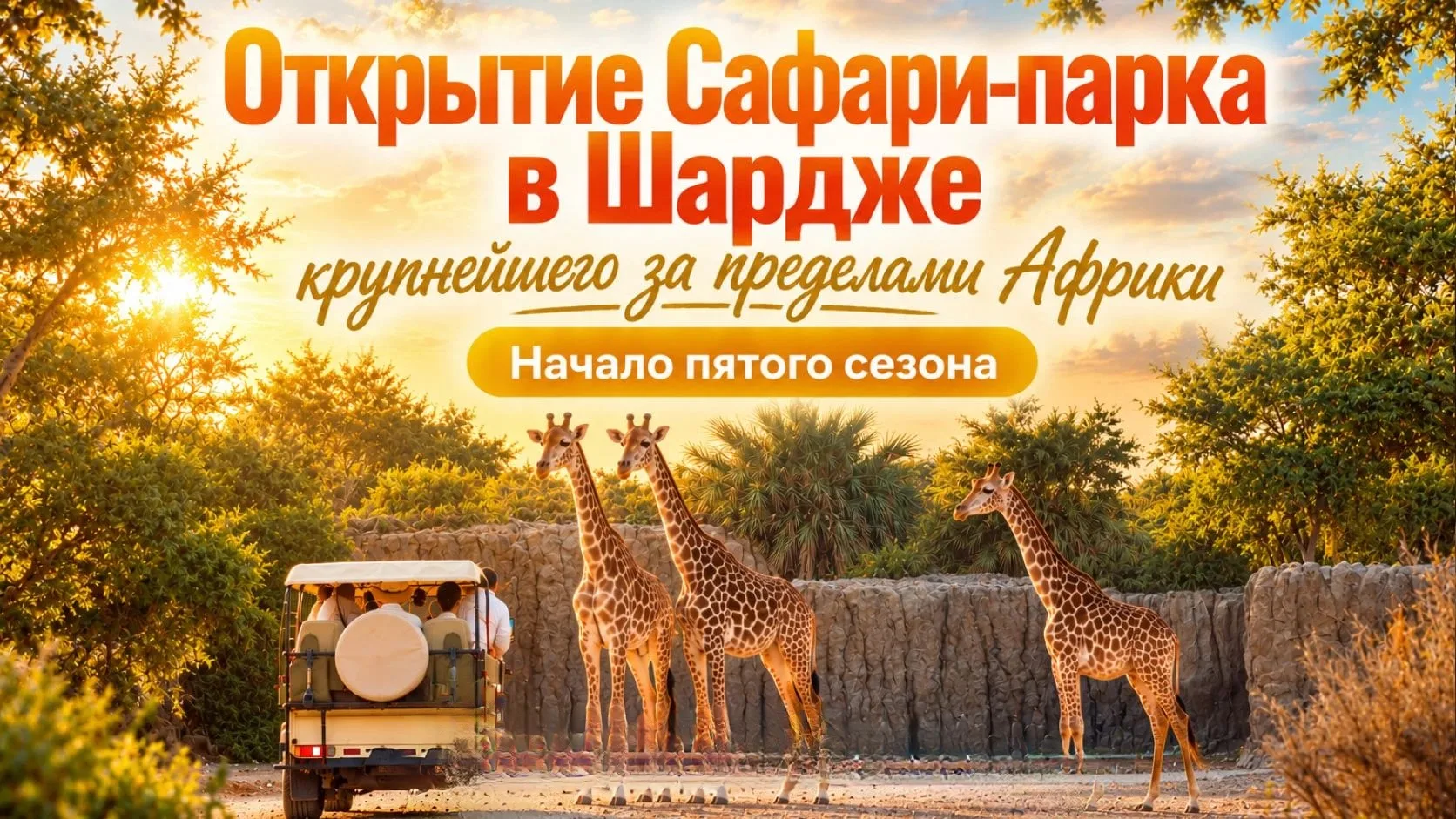 🦒 Настоящая Африка в сердце Арабских Эмиратов.