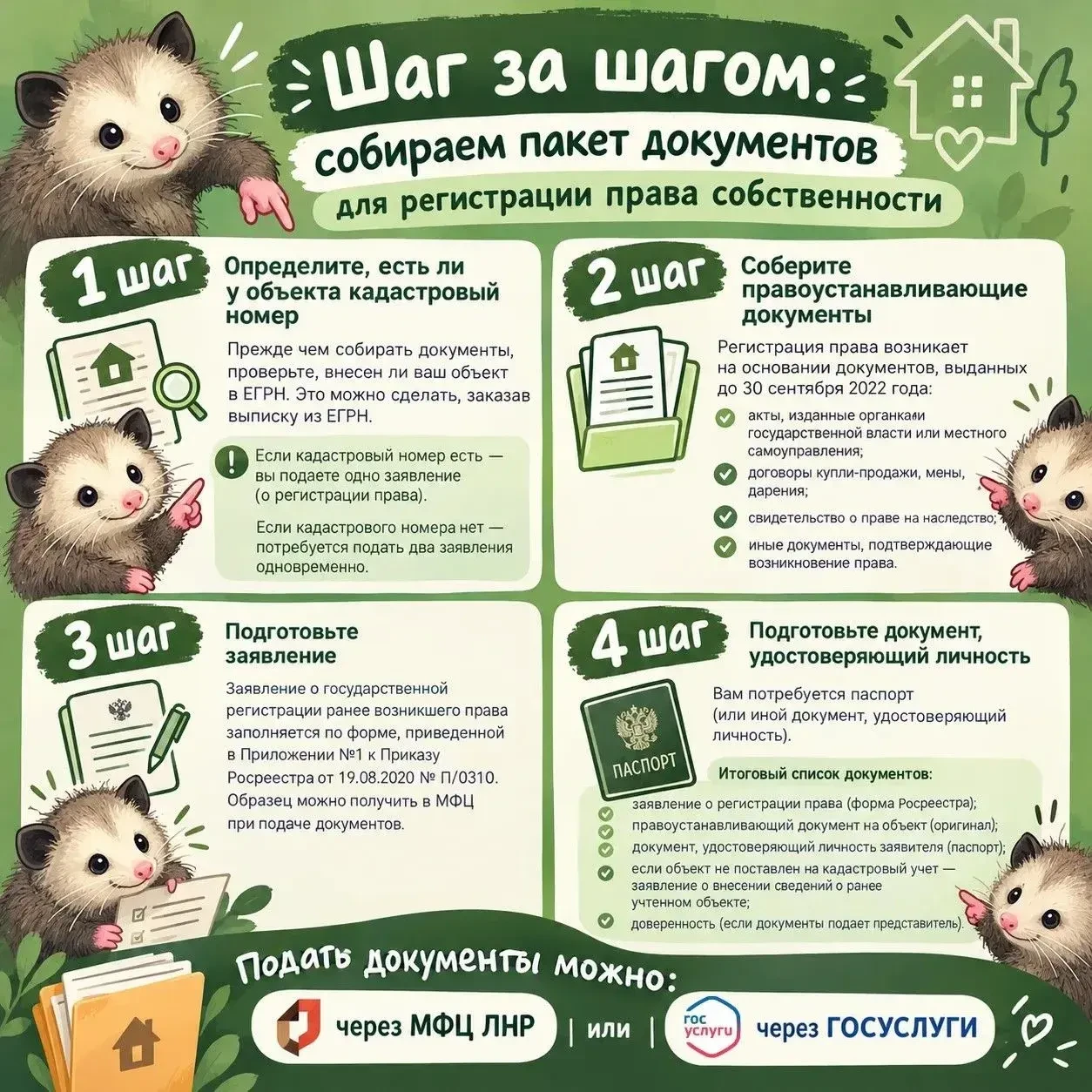 🏠 Шаг за шагом: собираем пакет документов для регистрации права собственности