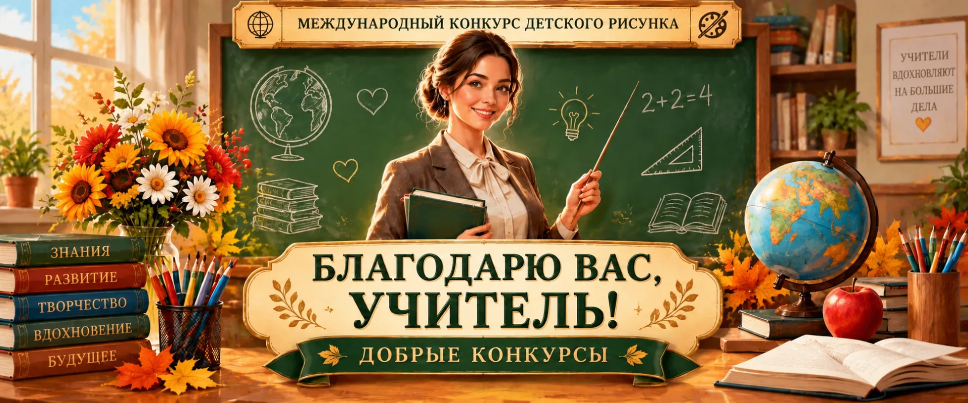 💥 II Международный конкурс детского рисунка «Благодарю вас, учитель»💐.