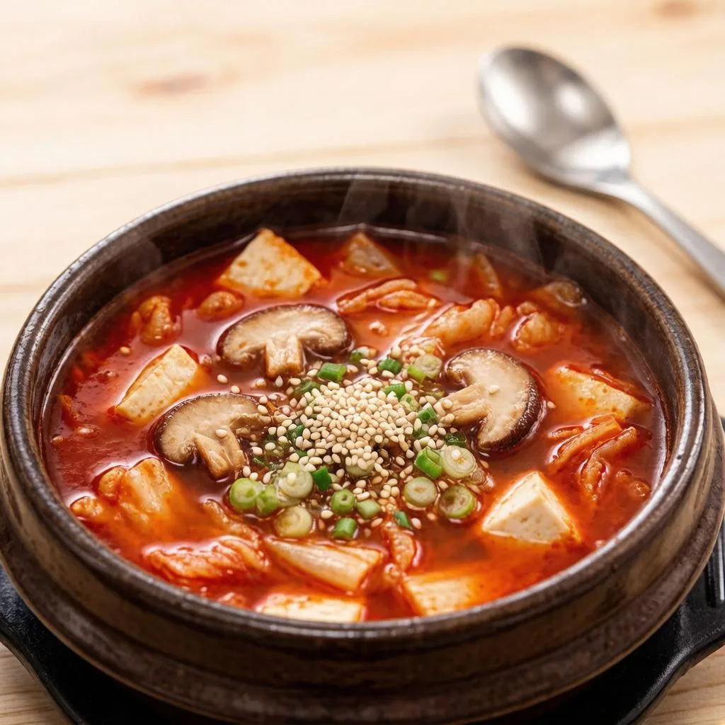 КИМЧИ-СУП С ТОФУ И ОВОЩАМИ — ОСТРЫЙ И СОГРЕВАЮЩИЙ! 🍲🌶️✨