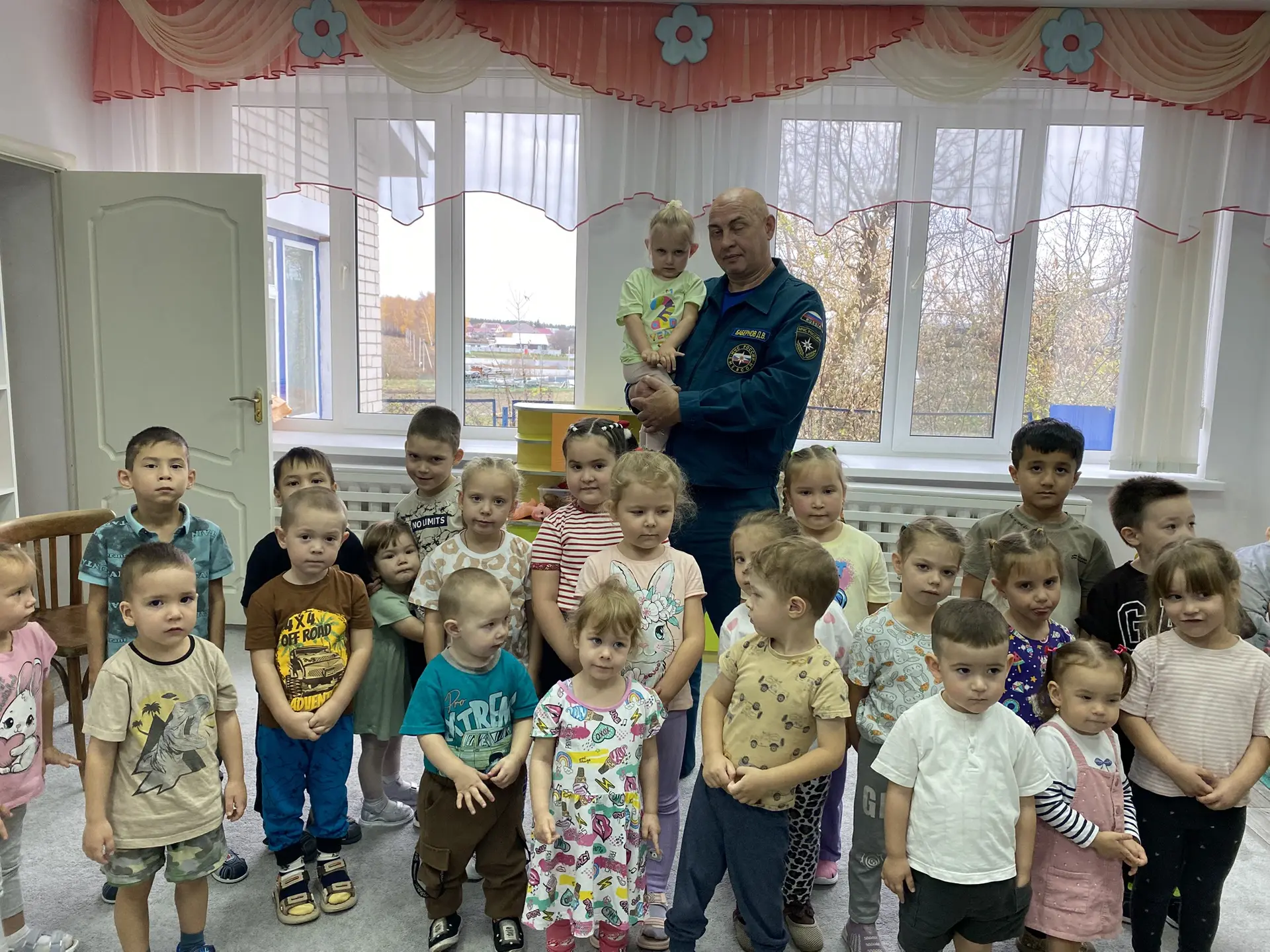 Сегодня в нашем детском саду прошло занятие по пожарной безопасности „Спичка — невеличк...