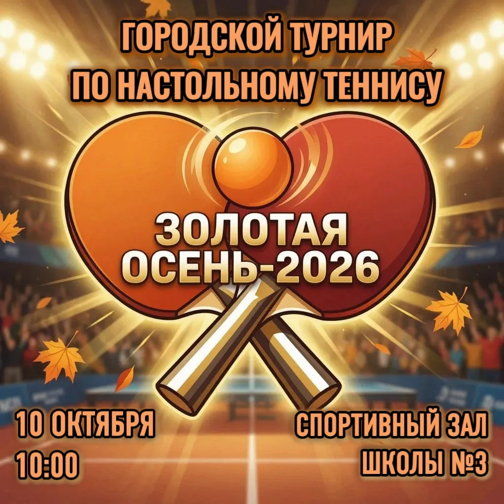 🏆Городской турнир «Золотая осень-2026» выявит сильнейших теннесистов Северобайкальска