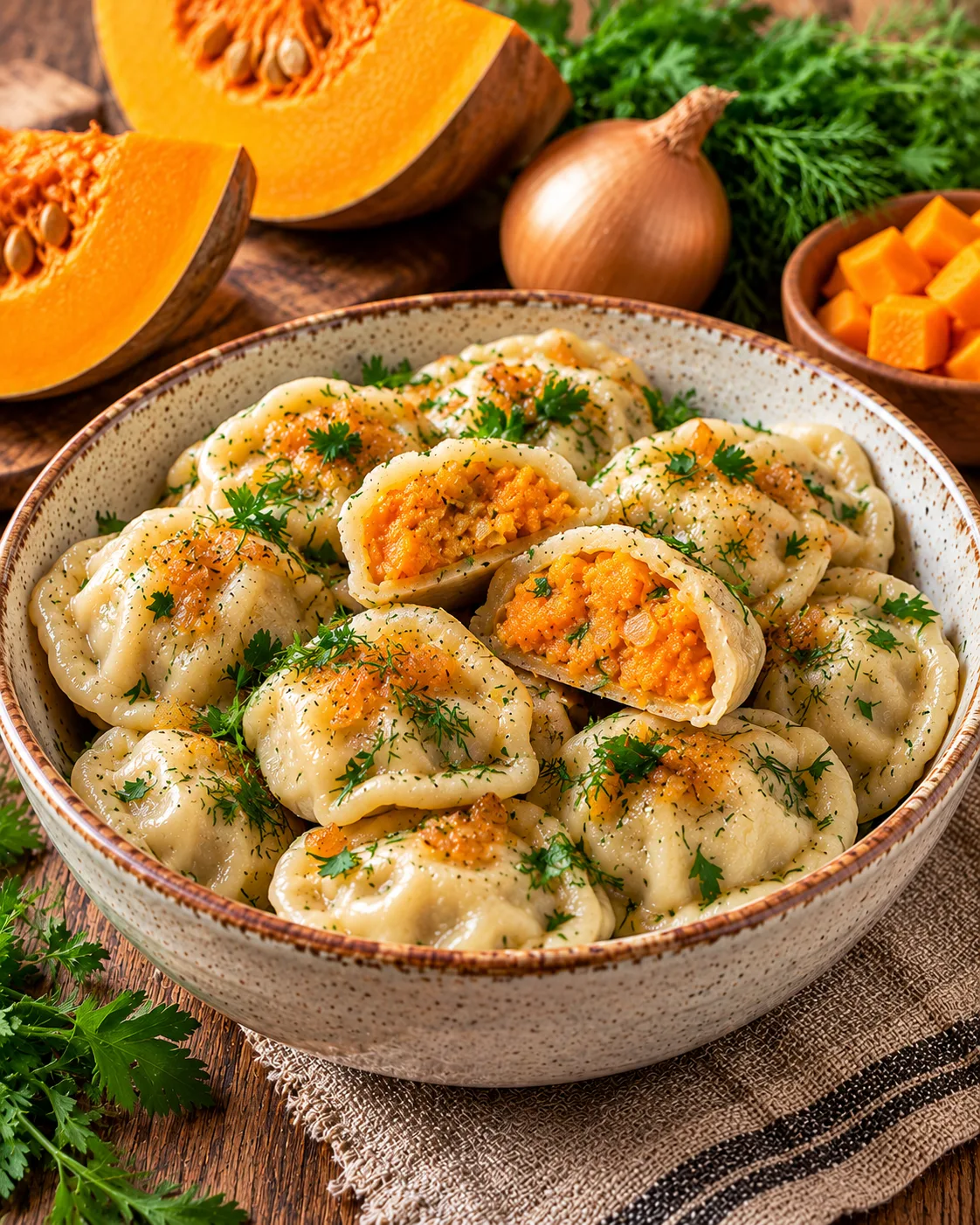 🥟ДУМАЕШЬ, ТЫКВА ПОДХОДИТ ТОЛЬКО ДЛЯ КАШИ? ПОПРОБУЙ ЭТИ ПЕЛЬМЕНИ!