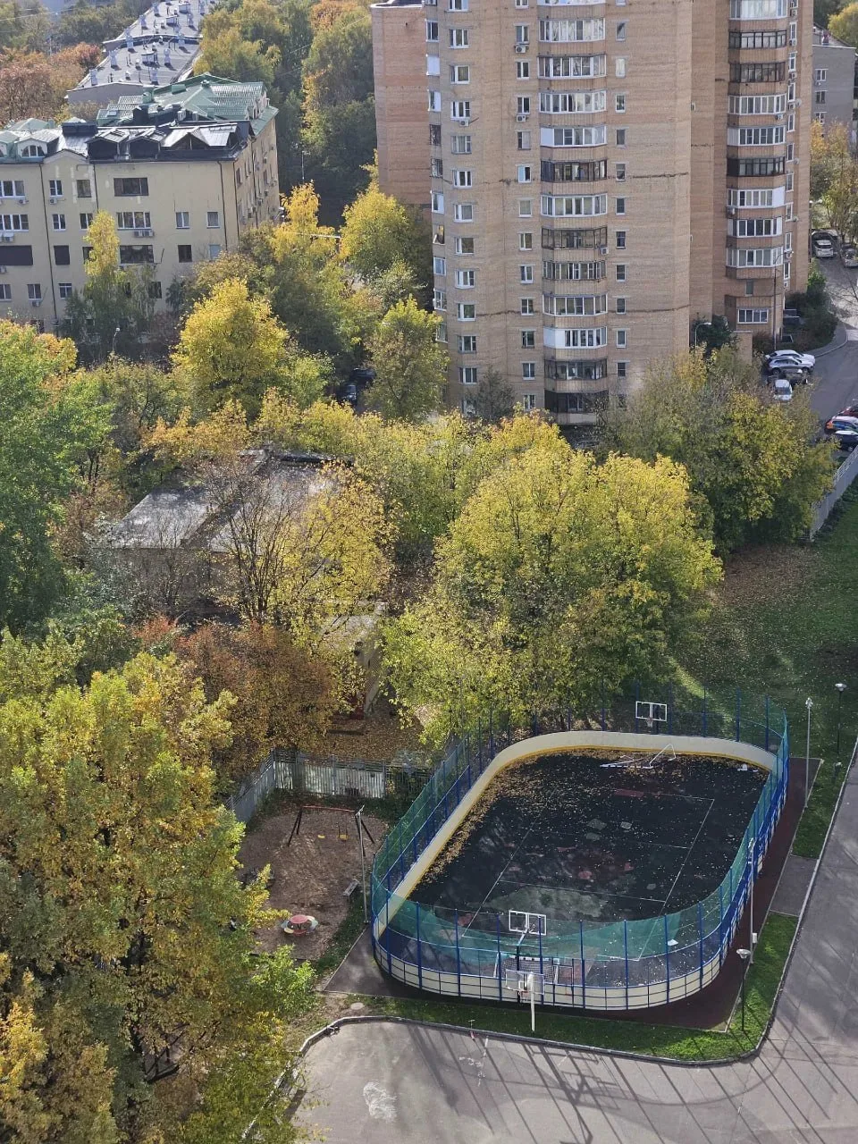 Сосед, который до этого нам рассказал о новой разметке на спортплощадке в ЖК "Лосиный о...