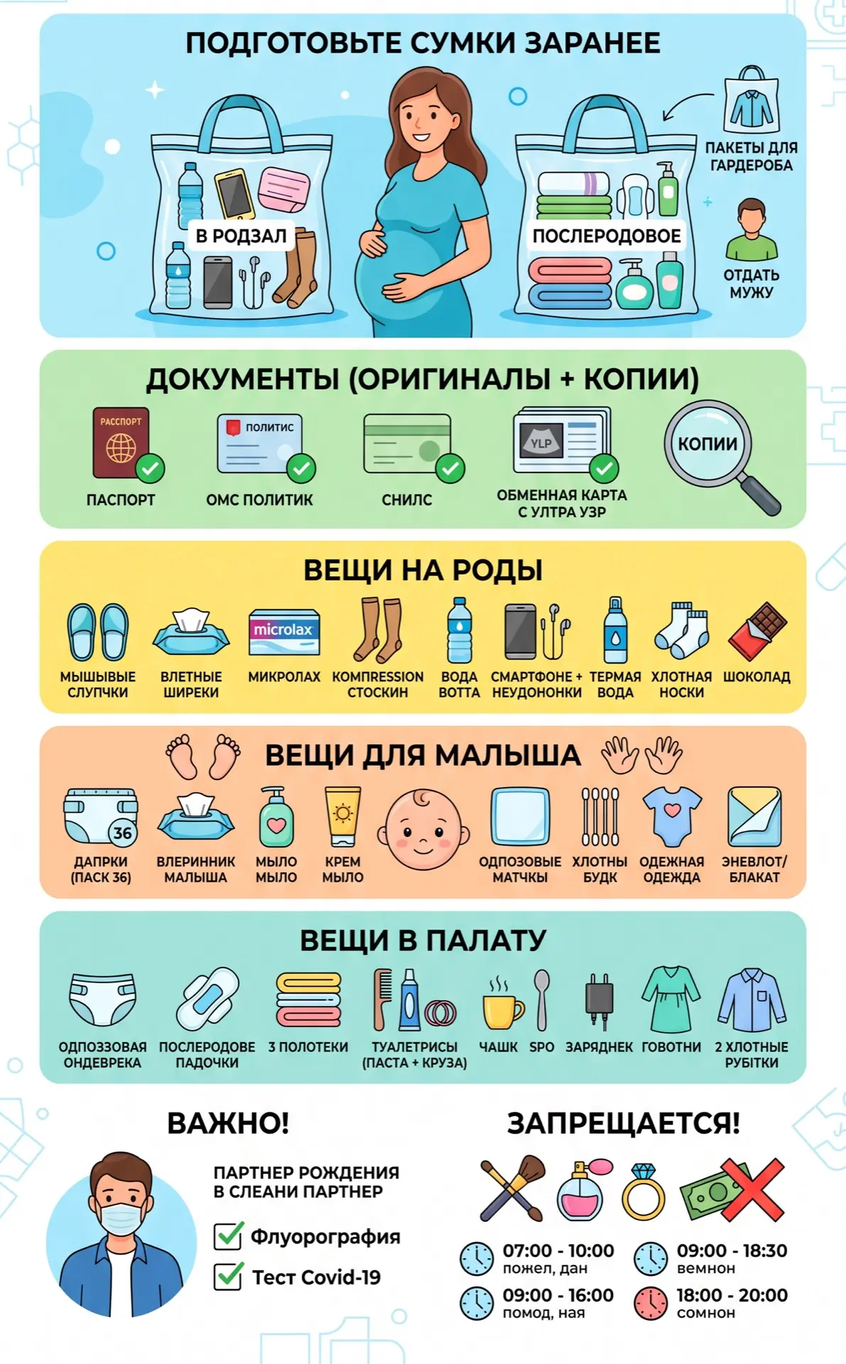ЗАРАНЕЕ ПРИГОТОВЬТЕ ПАКЕТЫ ДЛЯ ВЕЩЕЙ, КОТОРЫЕ ВЫ СДАДИТЕ В ГАРДЕРОБ ИЛИ ОТДАДИТЕ МУЖУ