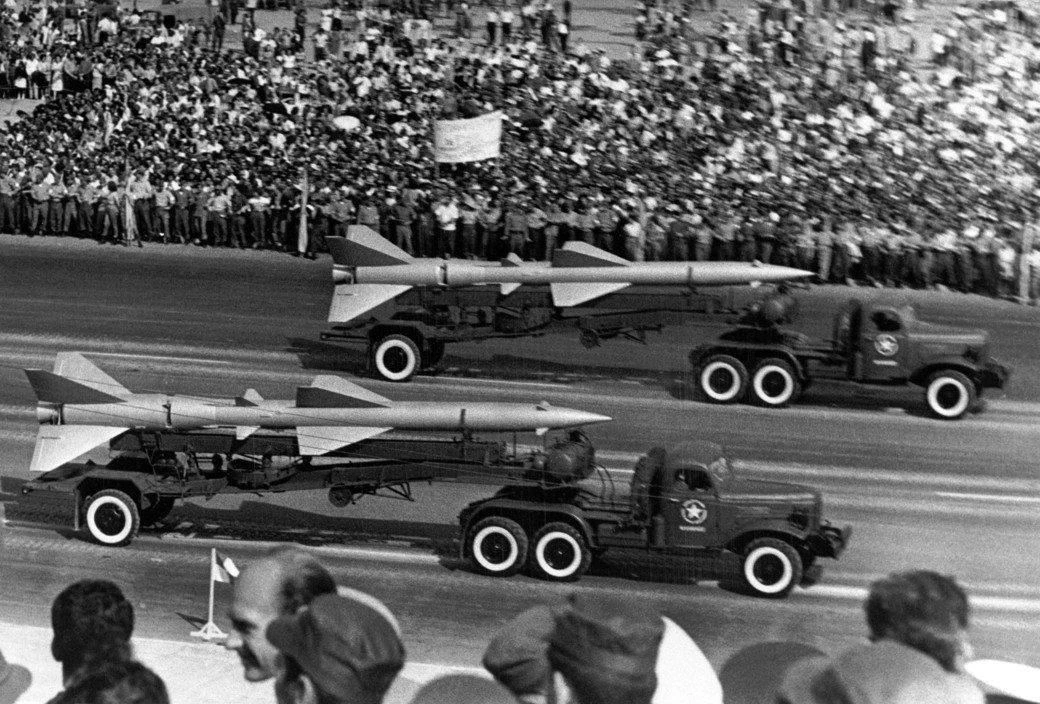 Советские ракеты на параде в Гаване во время Карибского Кризиса. Куба, 1963 год