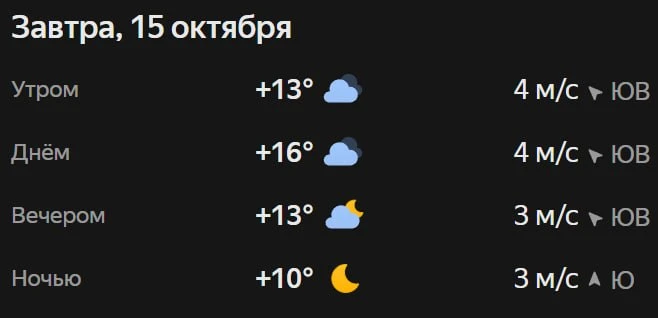 Прогноз погоды☀️
