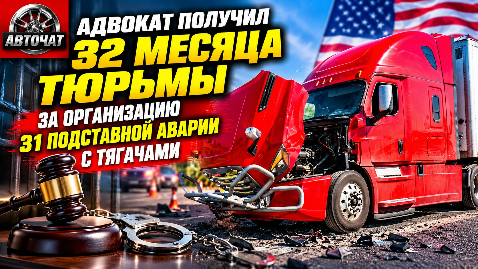 Адвокат получил 32 месяца тюрьмы за организацию десятков подставных ДТП