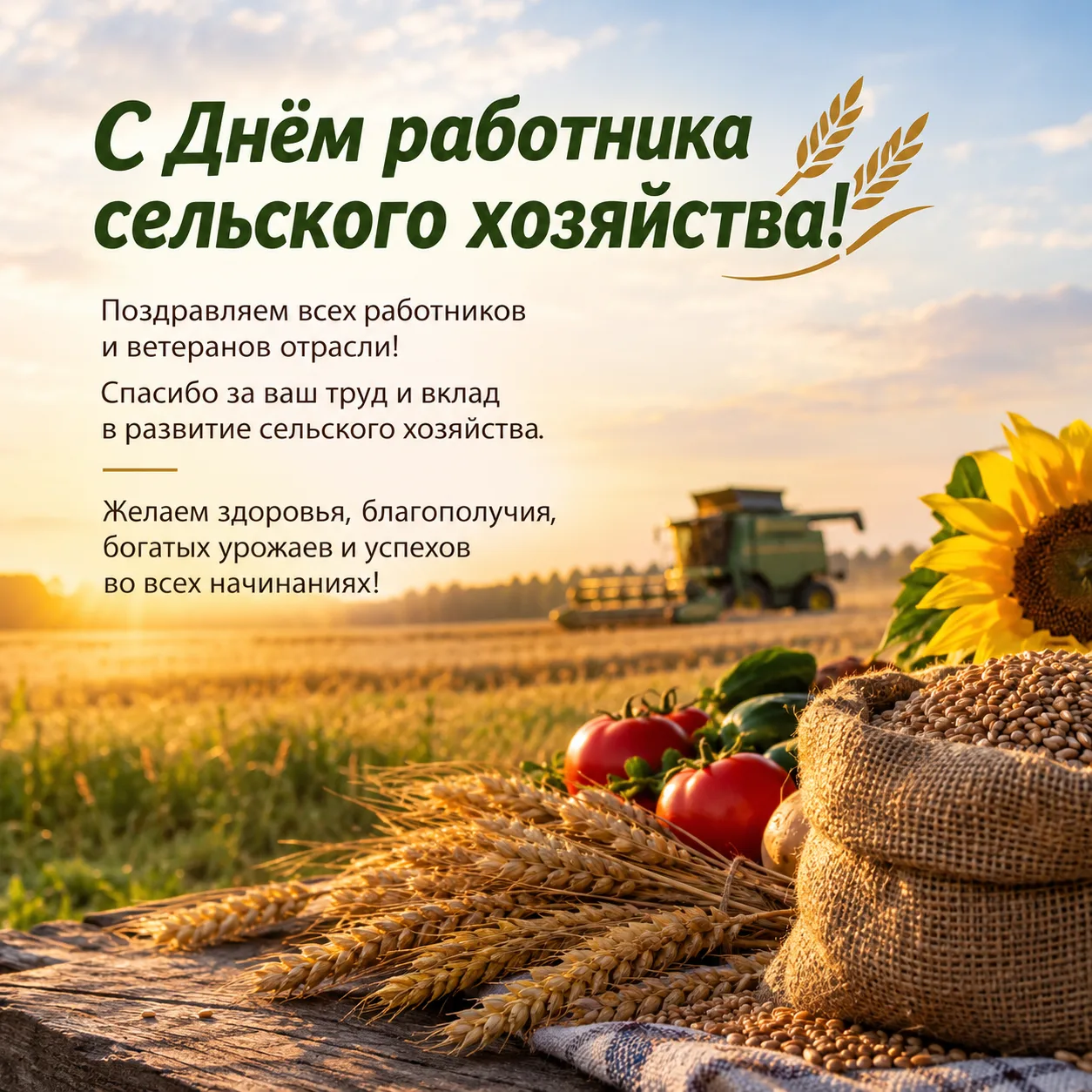 🌾 С Днём работника сельского хозяйства!