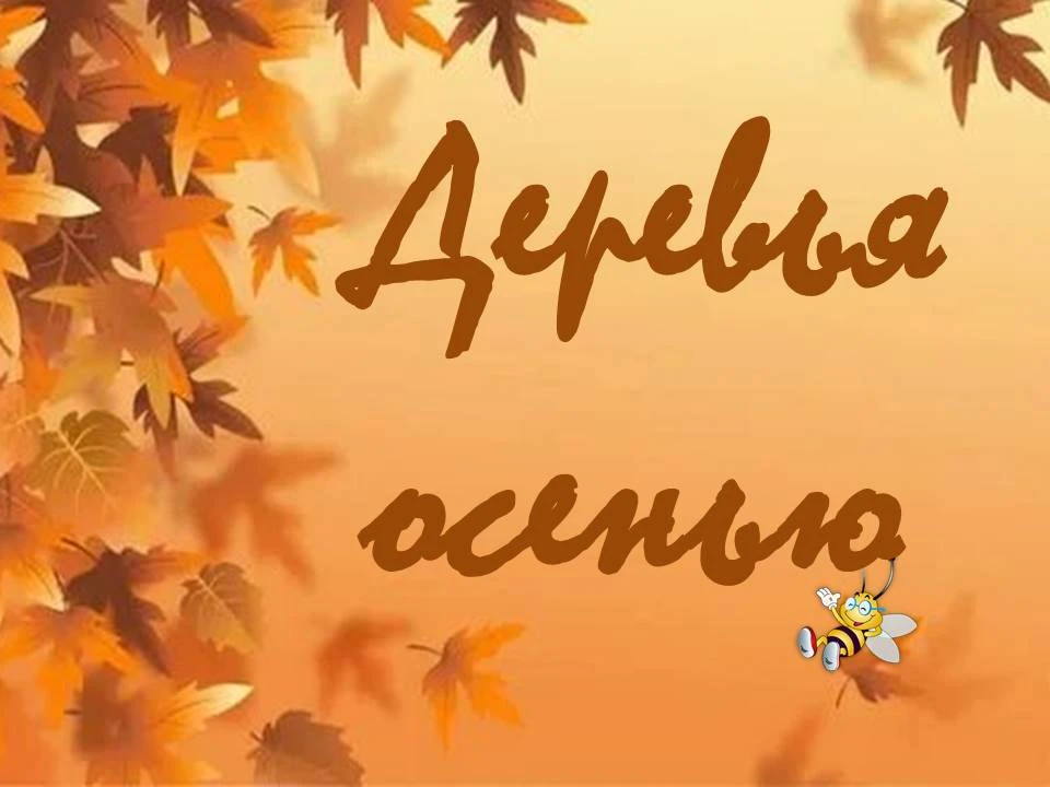 Деревья осенью.