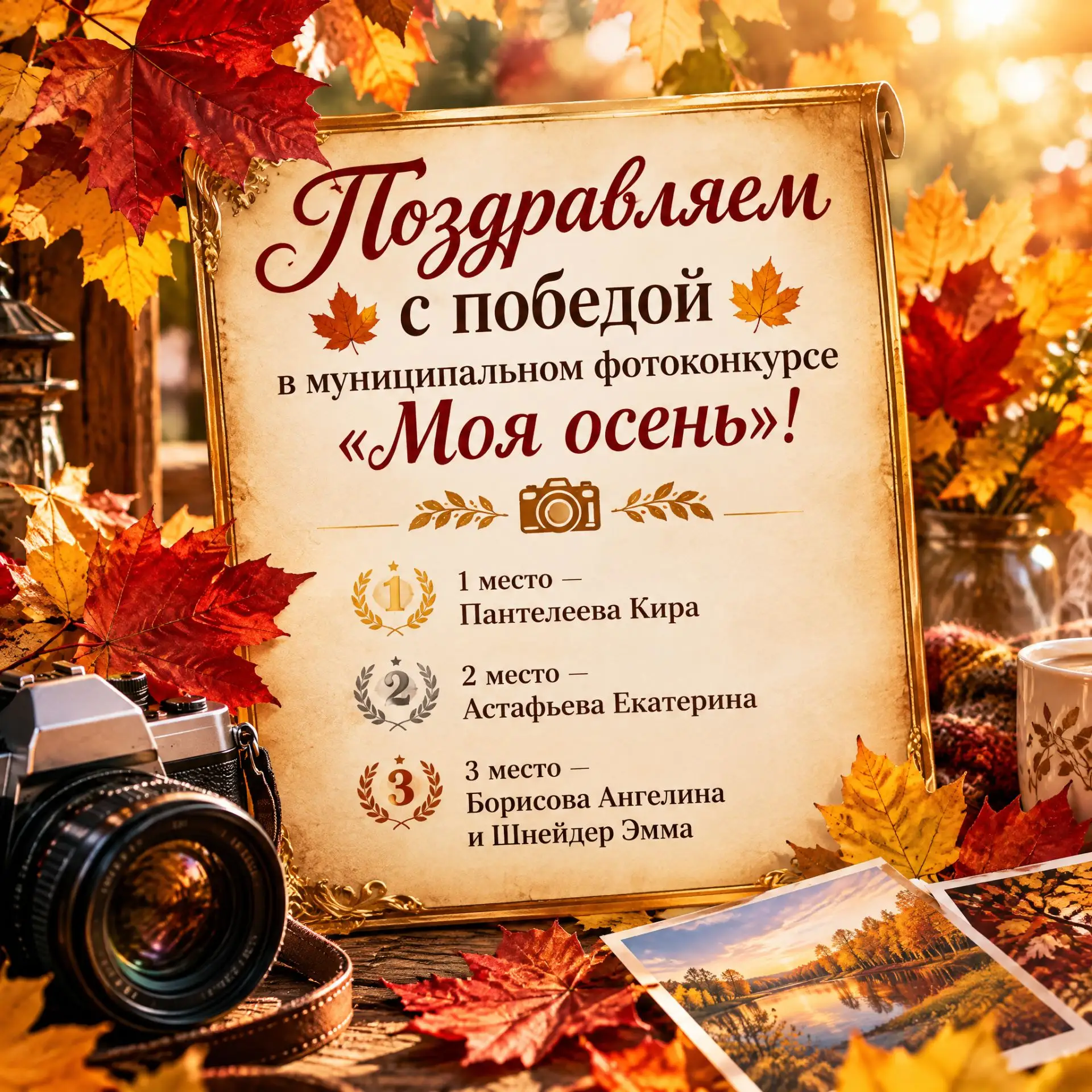 Итоги фотоконкурса «Моя осень»: золотые мгновения через объектив участников! 🍂«Унылая ...