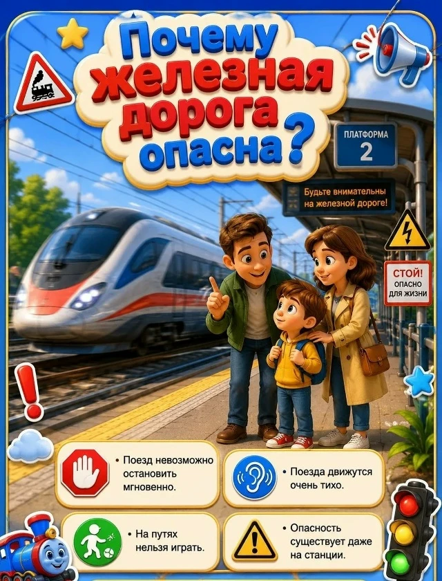 Почему железная дорога опасна?