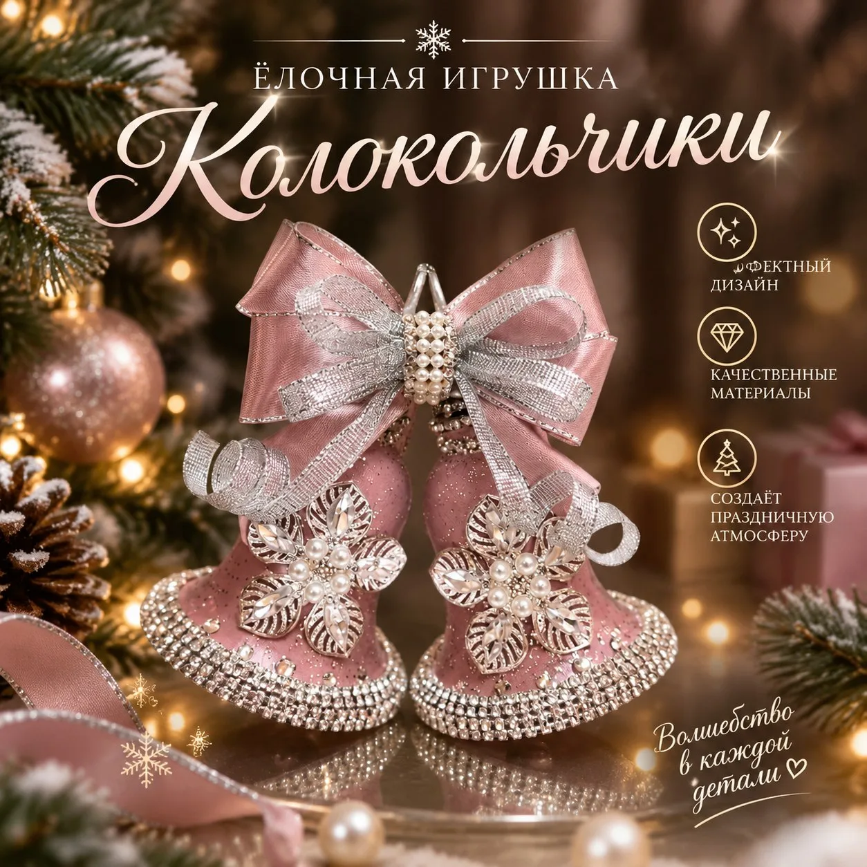 Маленькое чудо на вашей ёлке ✨