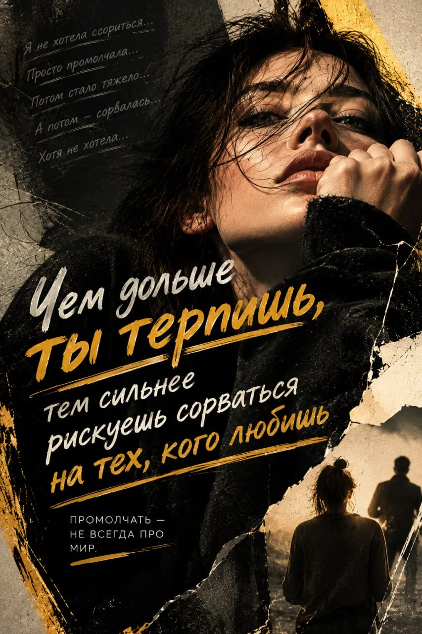 Чем дольше ты терпишь, тем сильнее рискуешь сорваться на тех, кого любишь