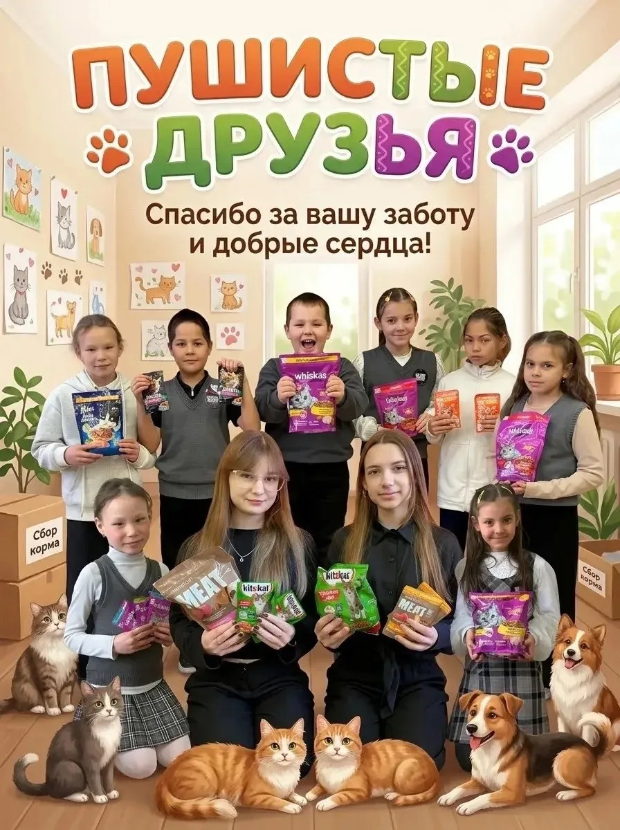 🐾Акция  «Пушистый друг» 🐾завершена!!