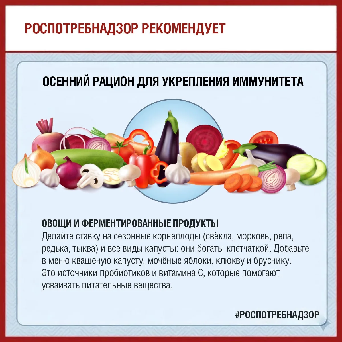 🍂Роспотребнадзор рассказывает, как выстроить осенний рацион для укрепления иммунитета