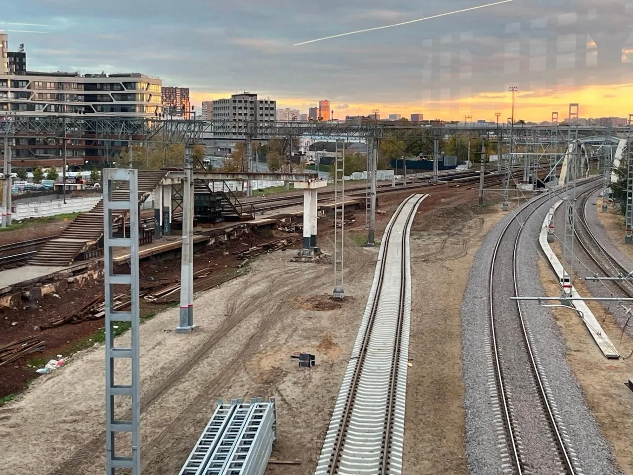 🚊 На станции «Серп и Молот» продолжается реконструкция железнодорожной инфраструктуры ...