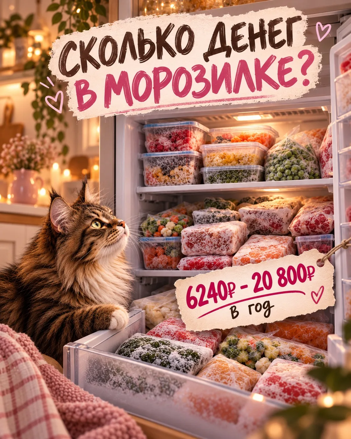 🥶 СКОЛЬКО БАБОК* ЛЕЖИТ В ВАШЕЙ МОРОЗИЛКЕ?