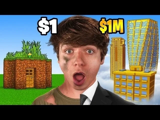 Город за $1 против города за $1 000 000 в Minecraft!