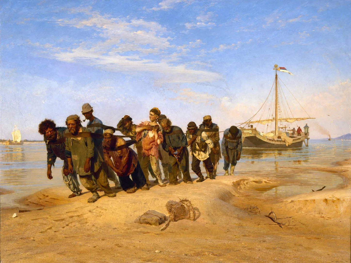 Илья Репин «Бурлаки на Волге» 1870–1873 гг.