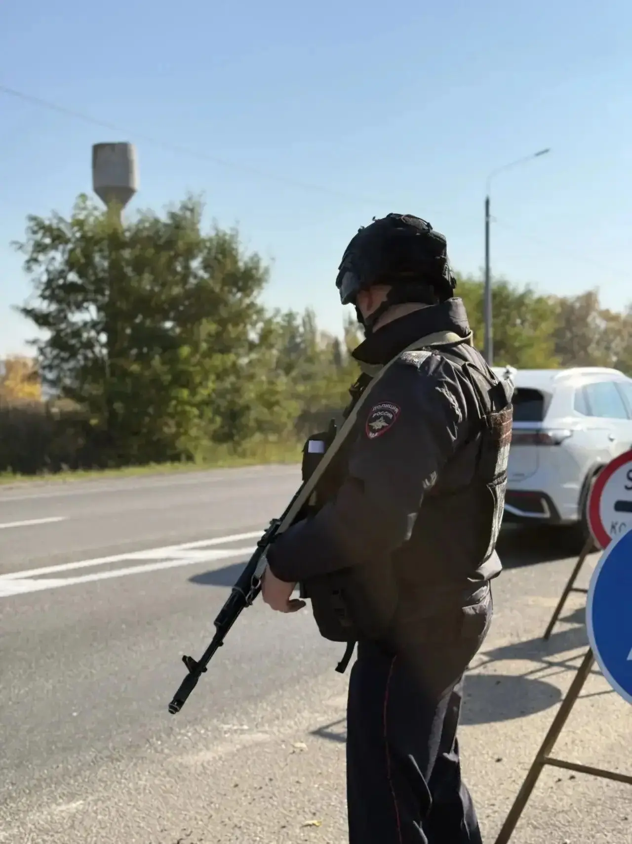 📍В Обоянском районе на стационарном посту полиции, организованном в рамках действия пр...