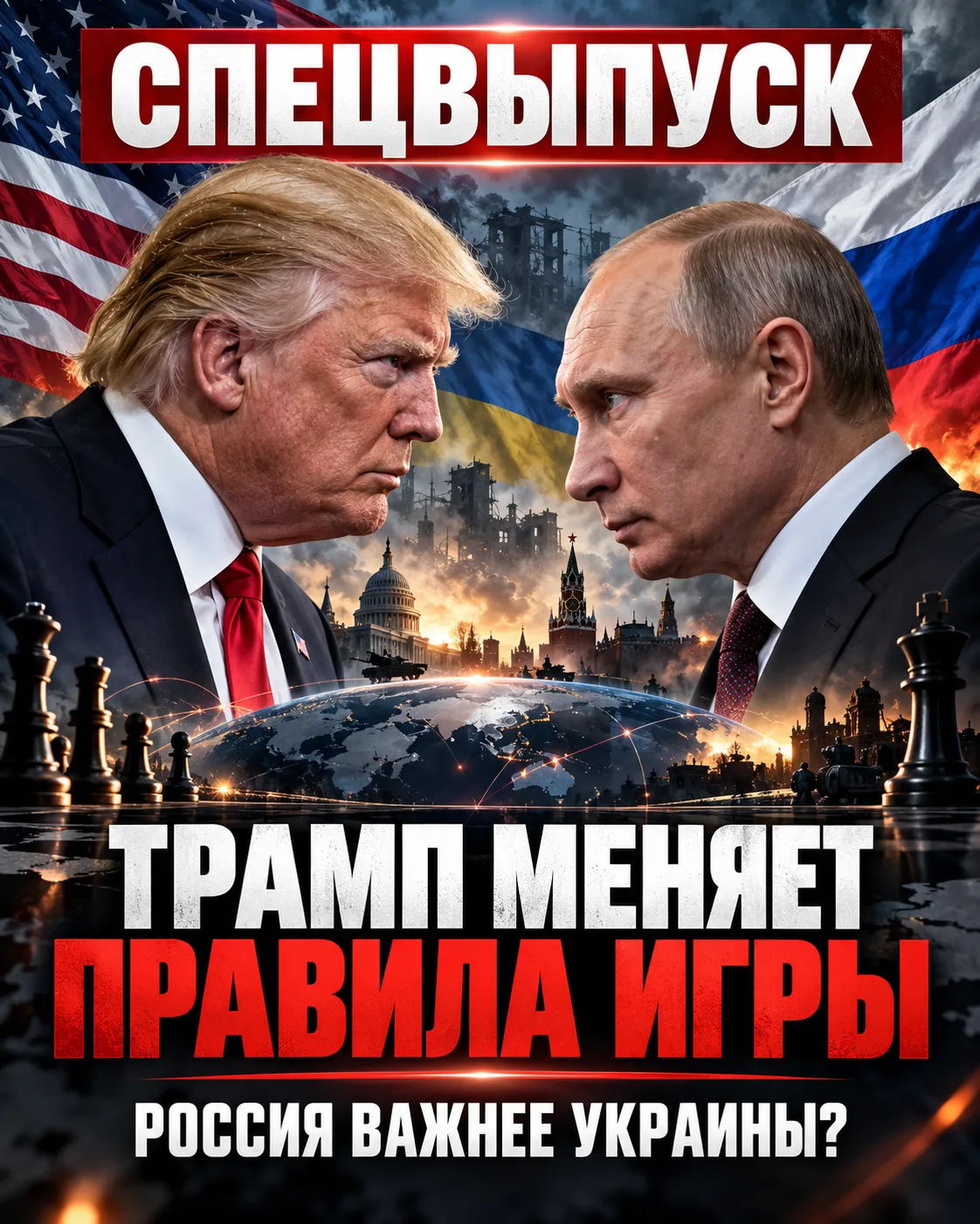 🔥 СПЕЦВЫПУСК |  🇺🇸🇷🇺 ТРАМП МЕНЯЕТ ПРАВИЛА ИГРЫ: РОССИЯ ВАЖНЕЕ УКРАИНЫ?
