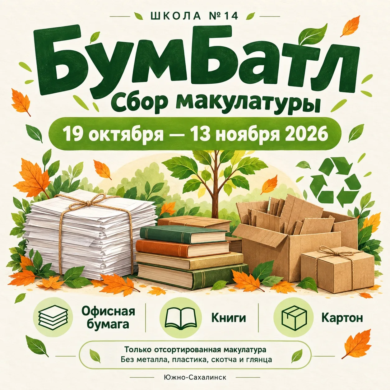 📢 Внимание! Школа №14 участвует во Всероссийской акции «БумБатл»!