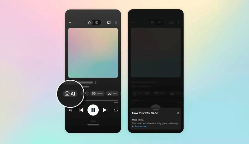 YouTube Music начнёт помечать ИИ-треки. Google добавляет в сервис отметку для композици...