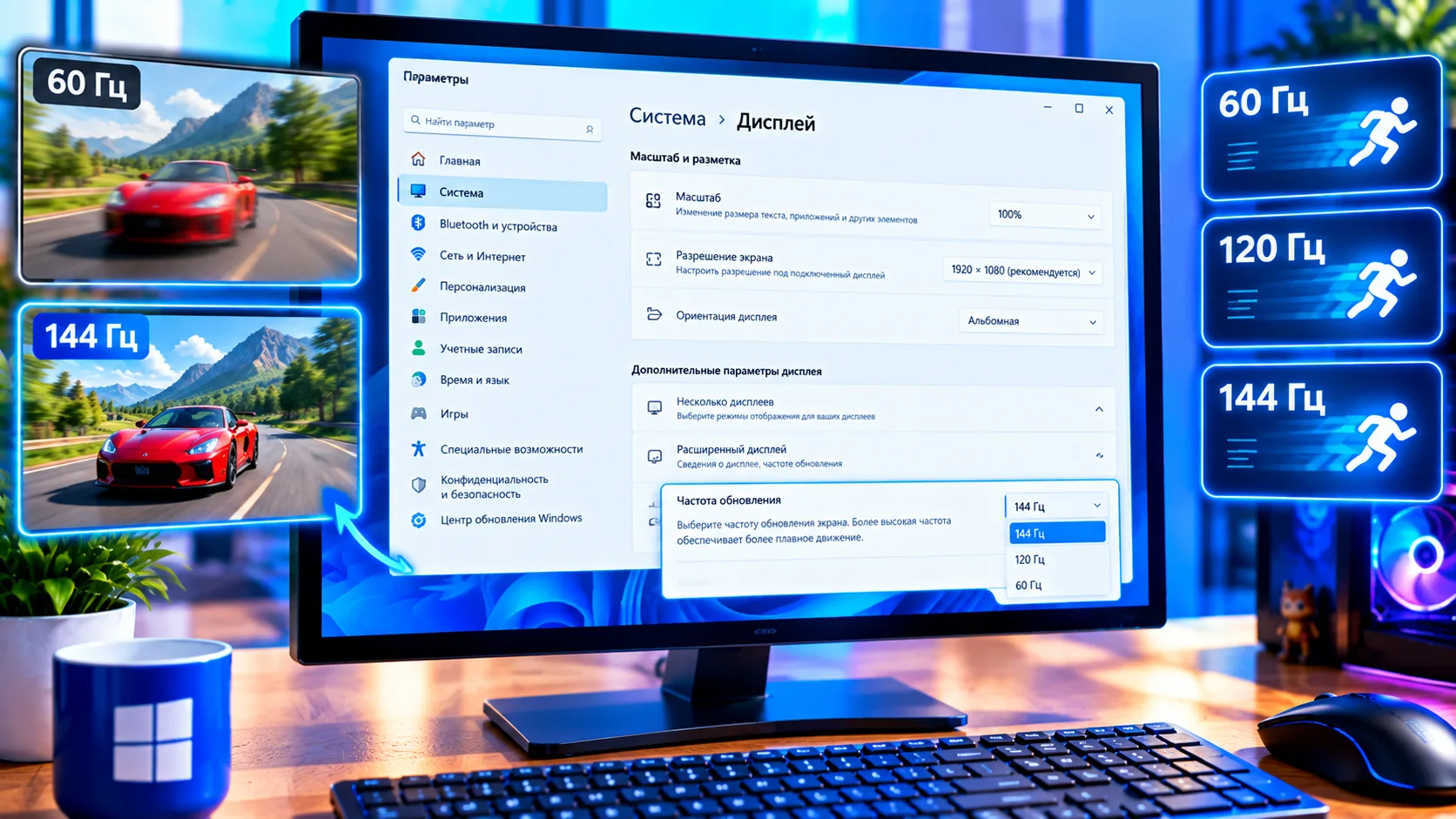 🖥️ КАРТИНКА НА МОНИТОРЕ МОЖЕТ БЫТЬ ПЛАВНЕЕ — ИНОГДА ДОСТАТОЧНО ИЗМЕНИТЬ ОДНУ НАСТРОЙКУ
