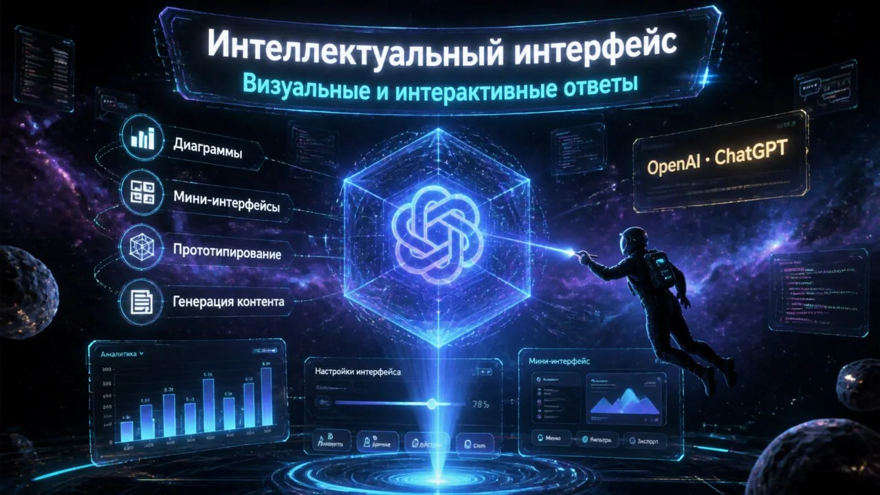 ✅ OpenAI обновила интерфейс ChatGPT: ИИ теперь создаёт визуал прямо в ответах.