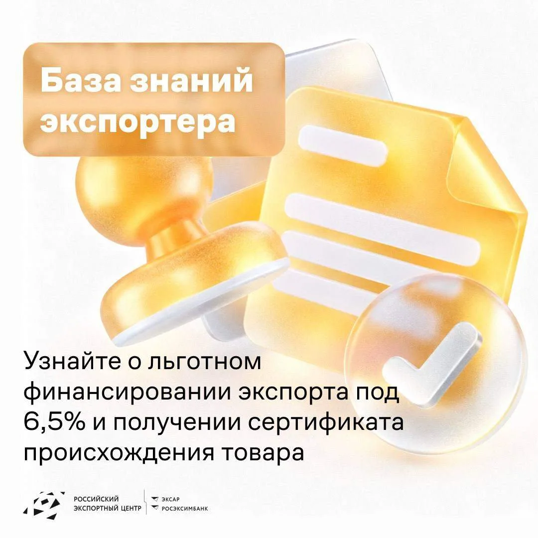 💳Как получить льготное финансирование экспорта под 6,5%?