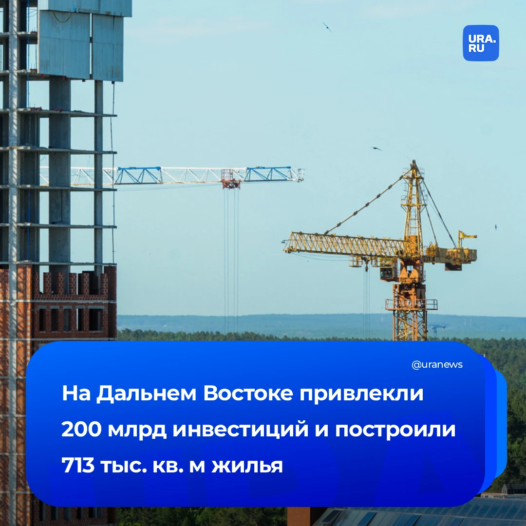 На Дальнем Востоке благодаря инфраструктурным кредитам привлекли около 200 млрд рублей ...