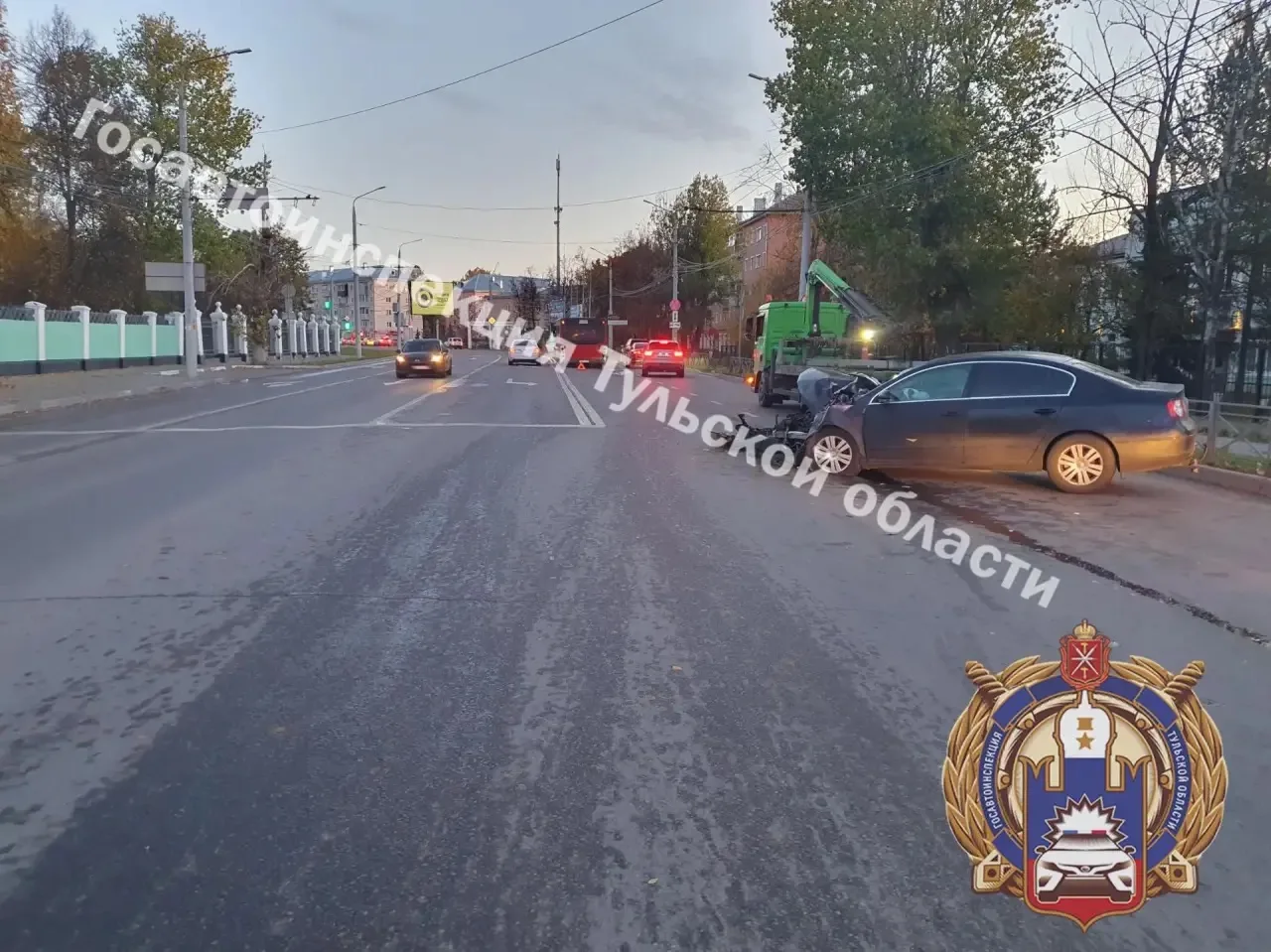⚡️В Туле пьяный водитель врезался в автобус