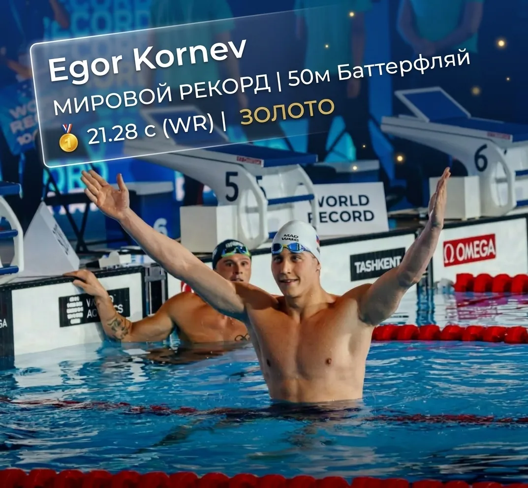 🏊‍♂️💥 МИРОВОЙ РЕКОРД! Егор Корнев вписал свое имя в историю!