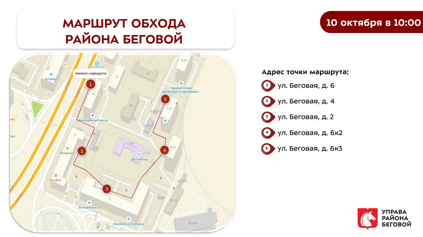 Обход территории района