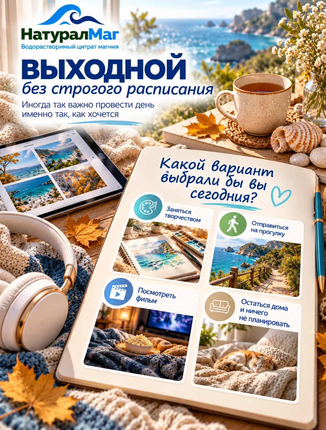 ☀️ Выходной без строгого расписания
