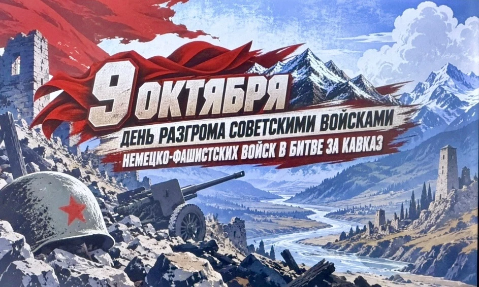 ⭐ 9 ОКТЯБРЯ — ДЕНЬ РАЗГРОМА СОВЕТСКИМИ ВОЙСКАМИ НЕМЕЦКО-ФАШИСТСКИХ ВОЙСК В БИТВЕ ЗА КАВ...